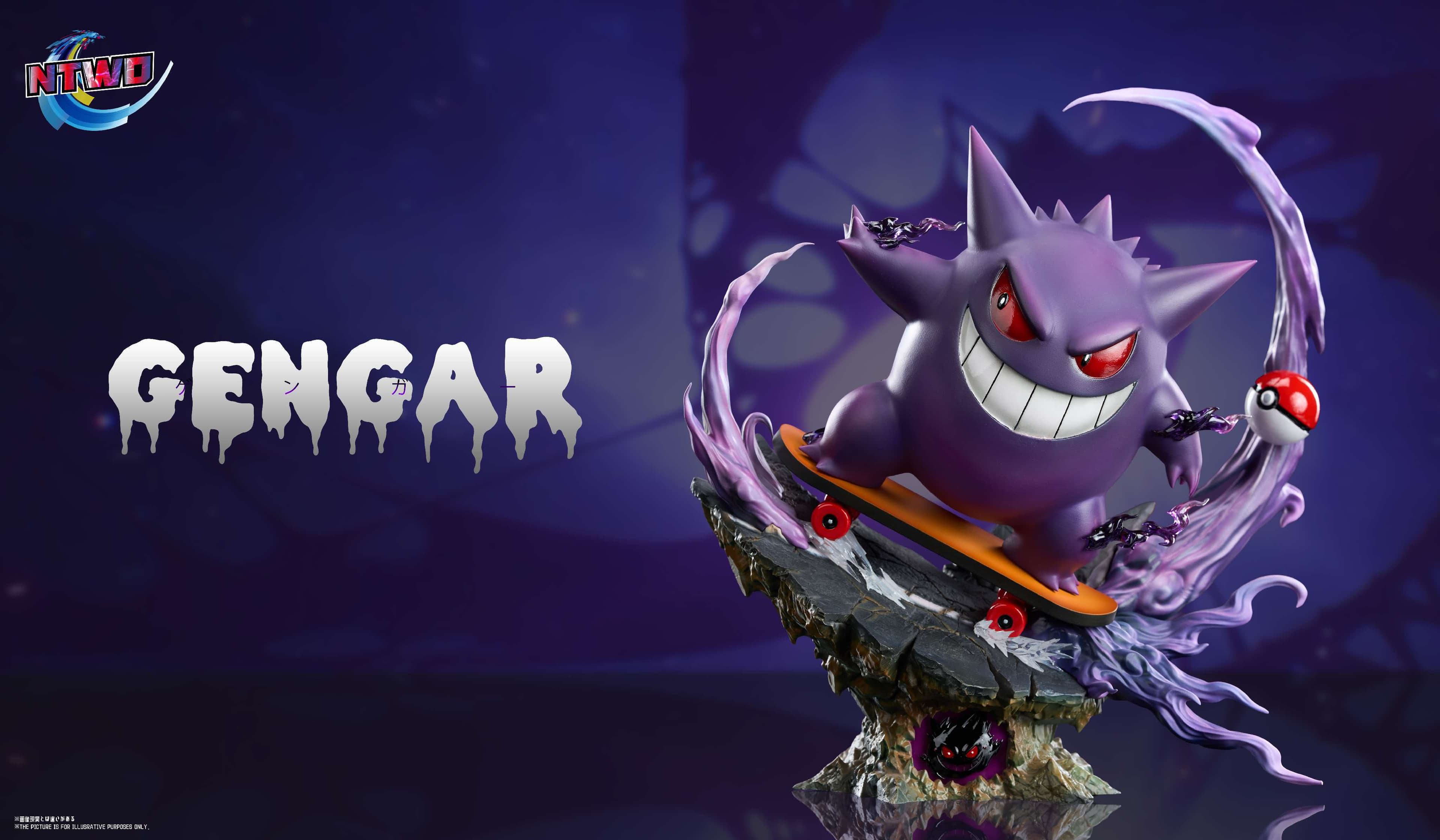 Pokémon Ntwo Studio Skateboard Gengar 3
