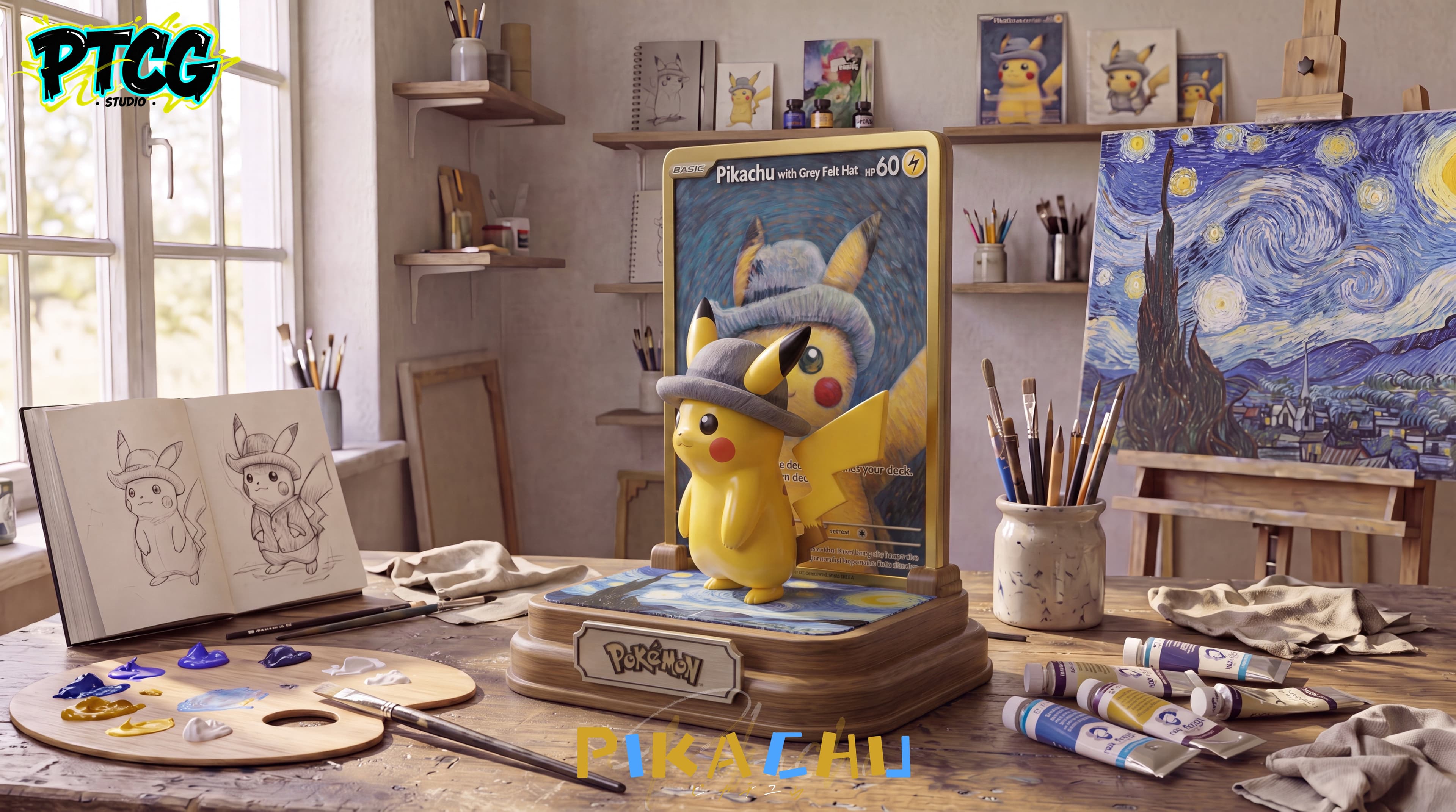Pokemon PTCG Studio Van Gogh Pikachu 2