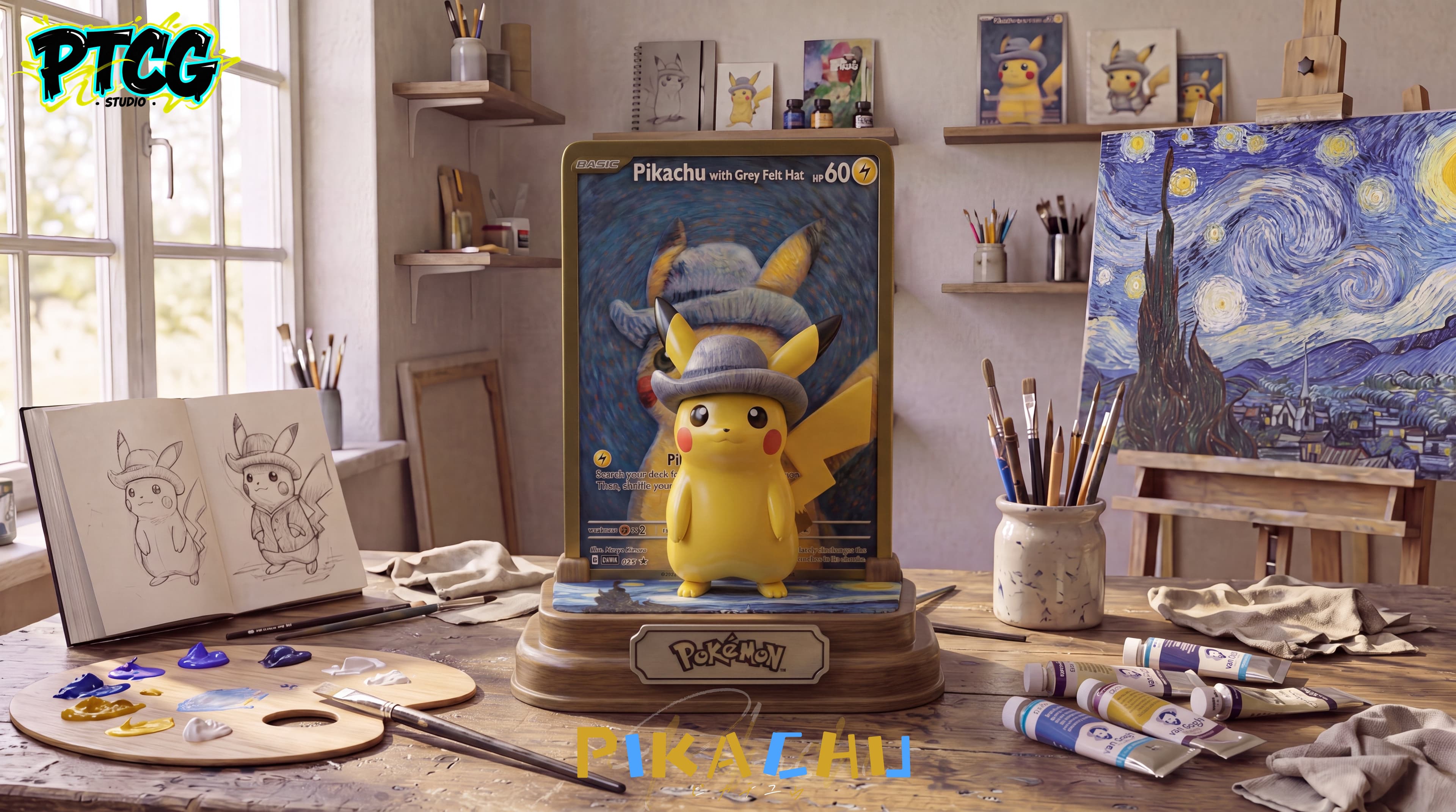 Pokemon PTCG Studio Van Gogh Pikachu 3