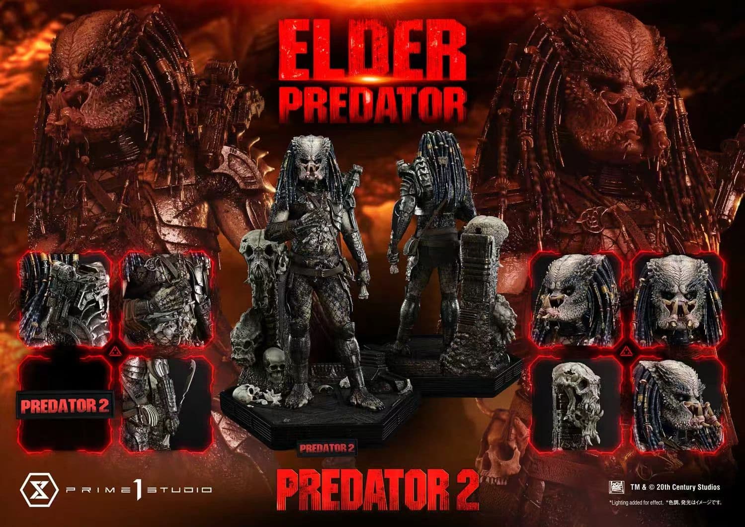 Predator 2 Prime 1 Studio Elder Predator Licensed 1