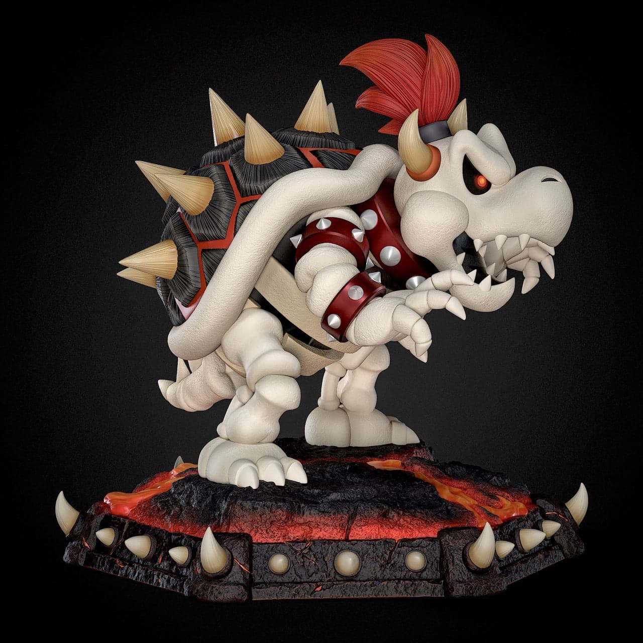 Super Mario Black Swan Collectibles Dry Bowser 2