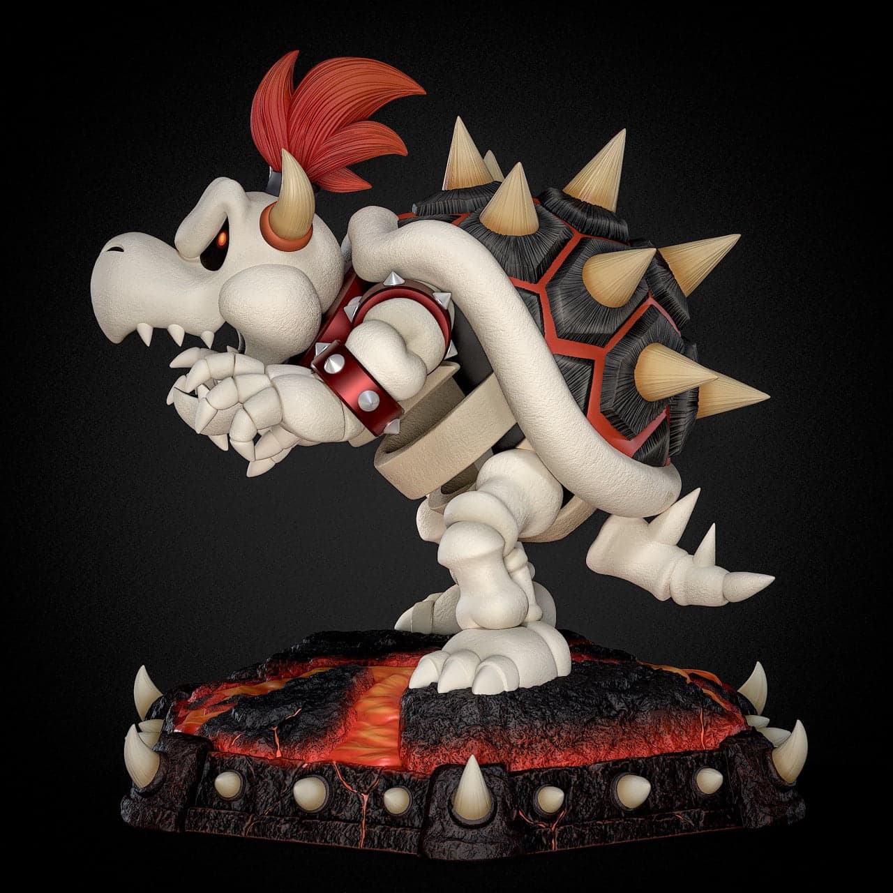 Super Mario Black Swan Collectibles Dry Bowser 3