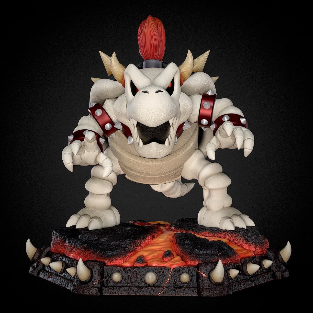 Super Mario Black Swan Collectibles Dry Bowser 4