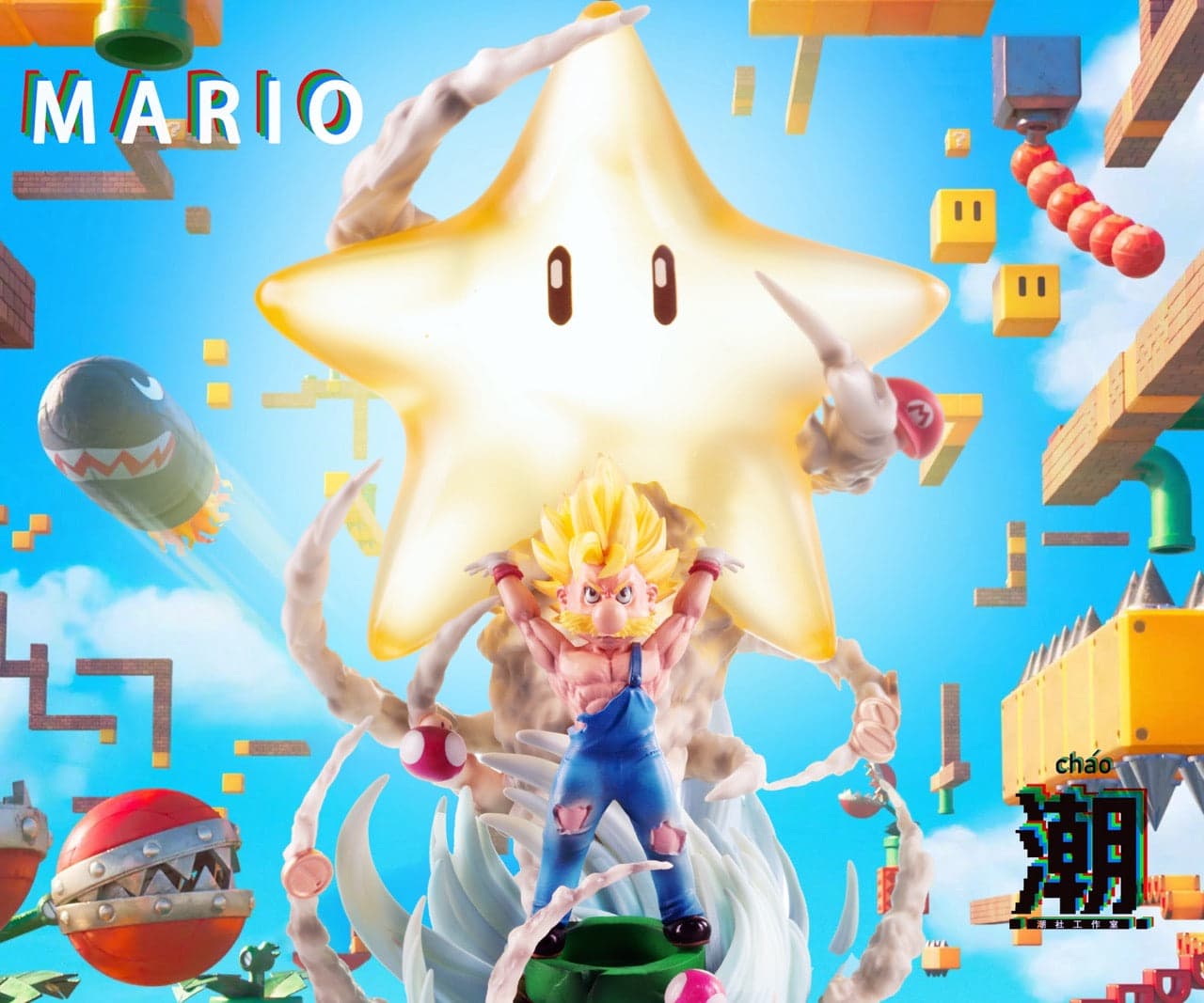 Super Mario ChaoShe Studio Super Saiyan Mario