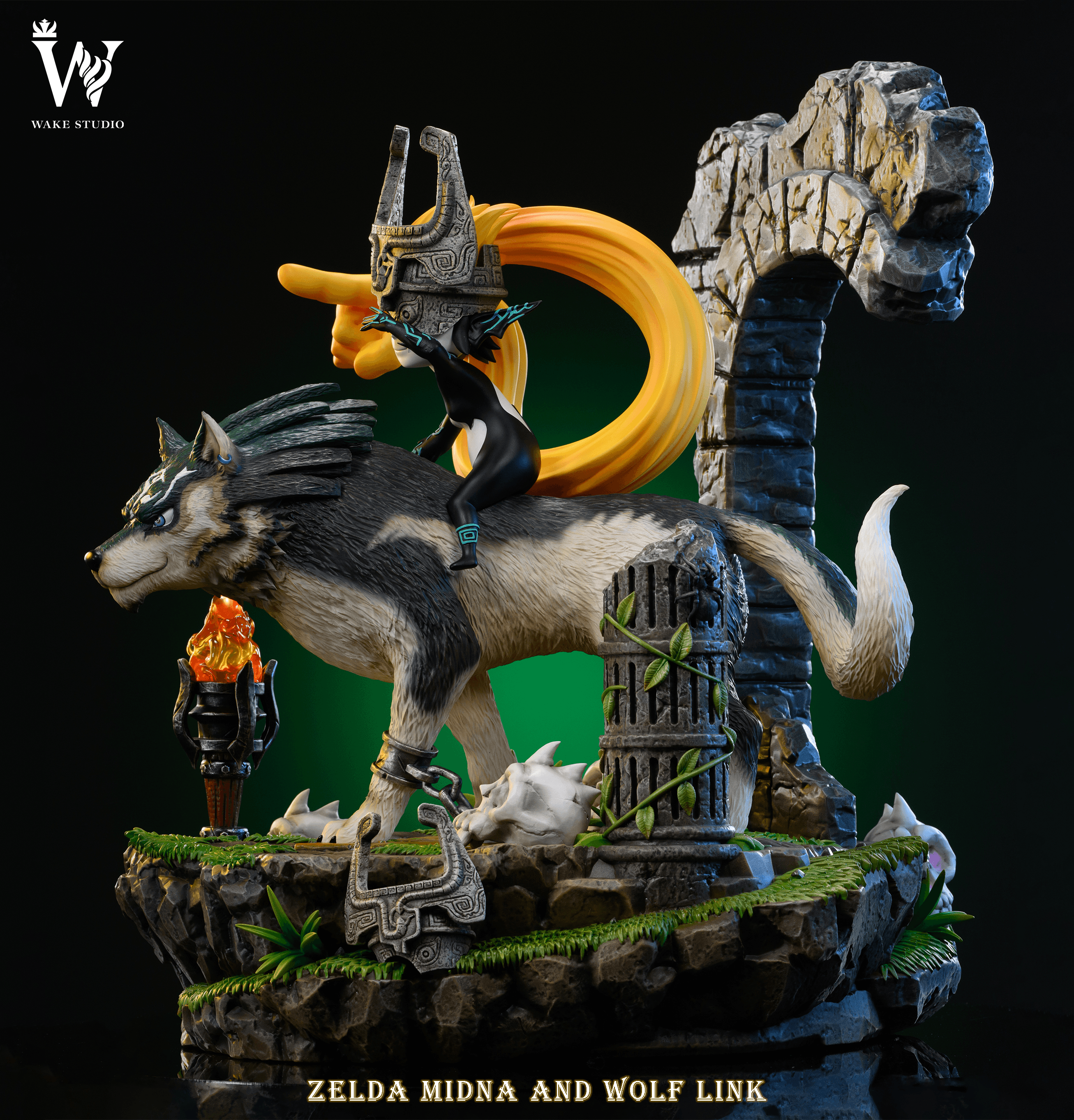 The Legend of Zelda Wake Studio Wolf Link x Midna 2