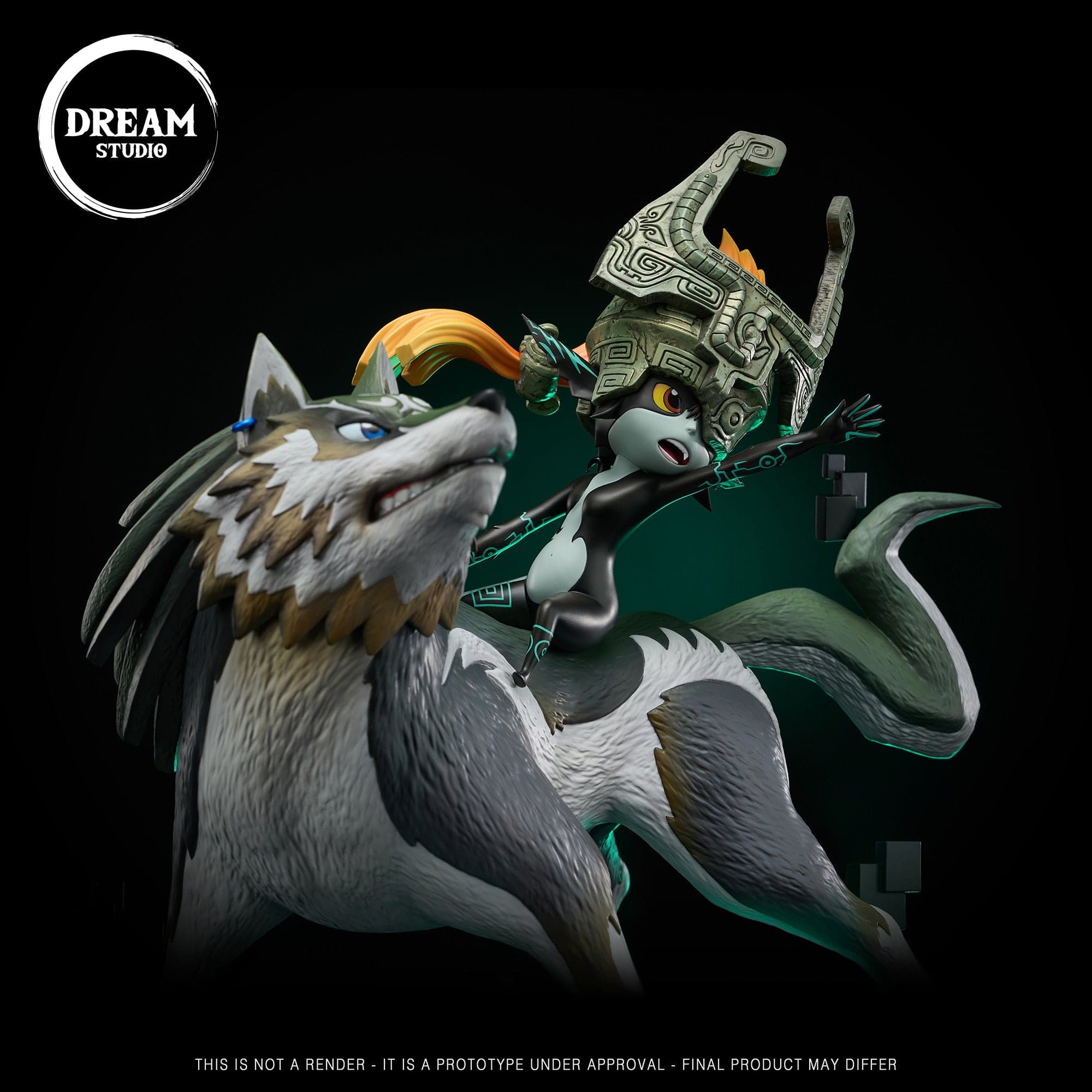 The Legends Of Zelda Dream Studio Wolf Link Midna 2