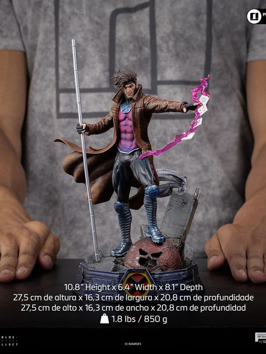 X Men Iron Studio Gambit Unleashed
