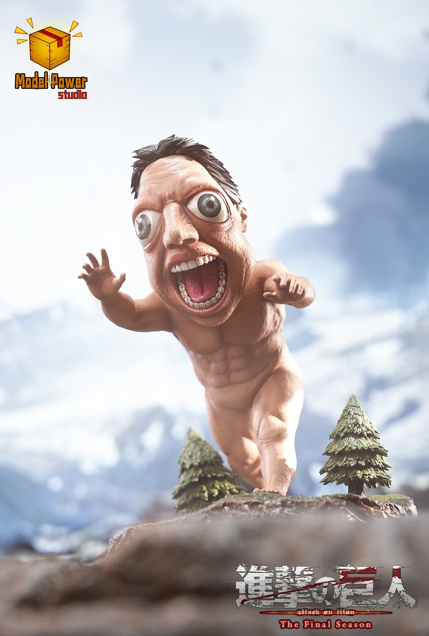 Attack on Titan Model Power Studio Big Eyes Titan
