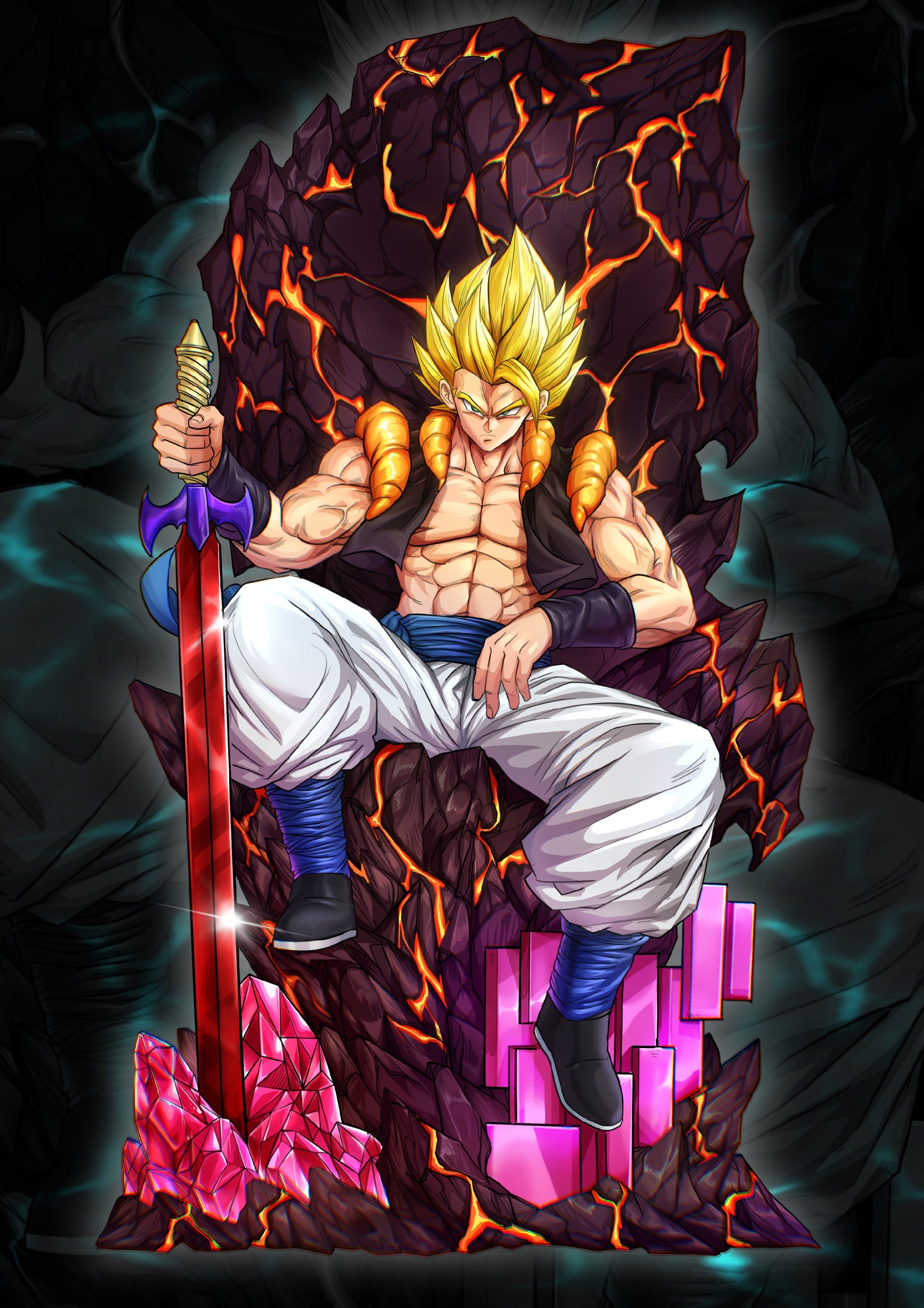 Dragon Ball JW Studio Gogeta Throne