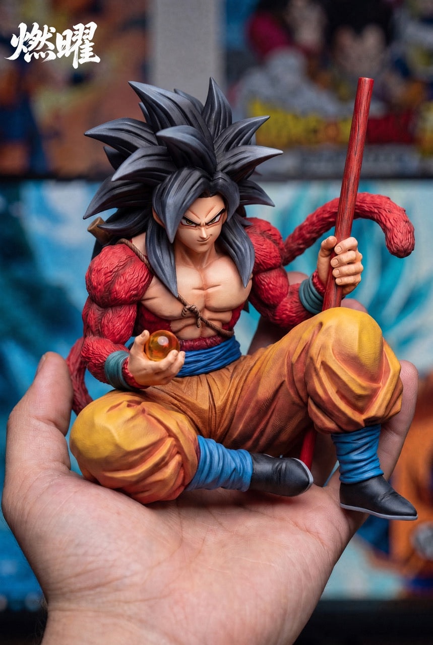 Dragon Ball RanYao Studio Goku SSJ4 Sitting Pose
