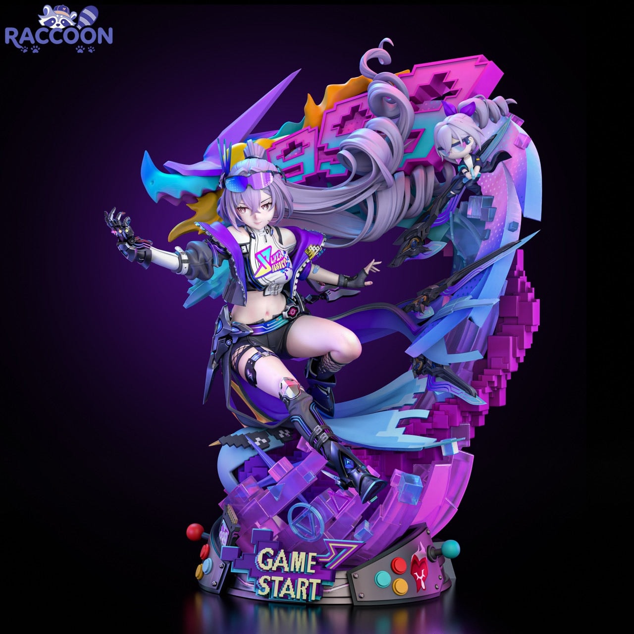 Honkai Star Rail Raccoon Studio Silver Wolf