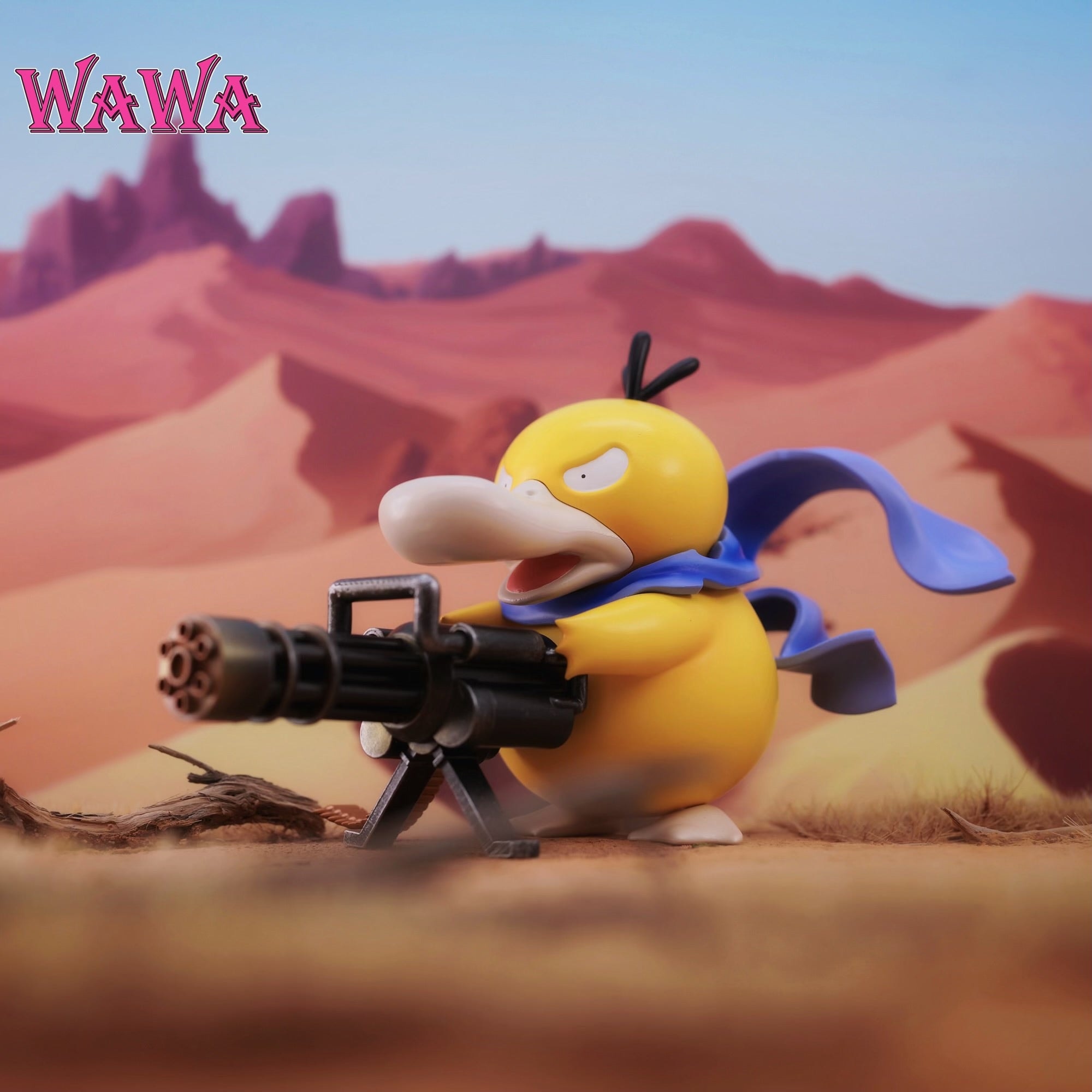 Pokemon WAWA Studio Gatling Psyduck