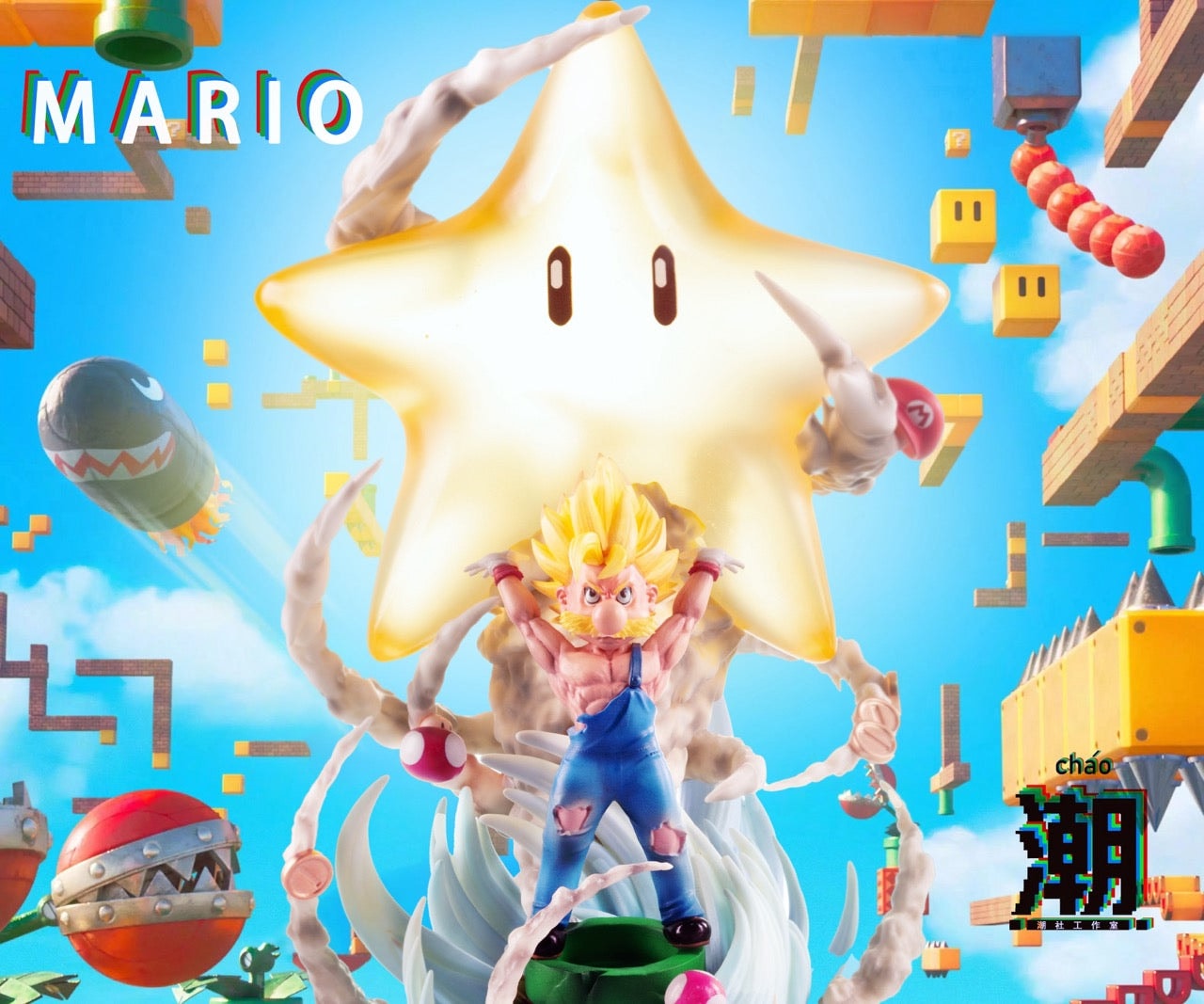 Super Mario ChaoShe Studio Super Saiyan Mario