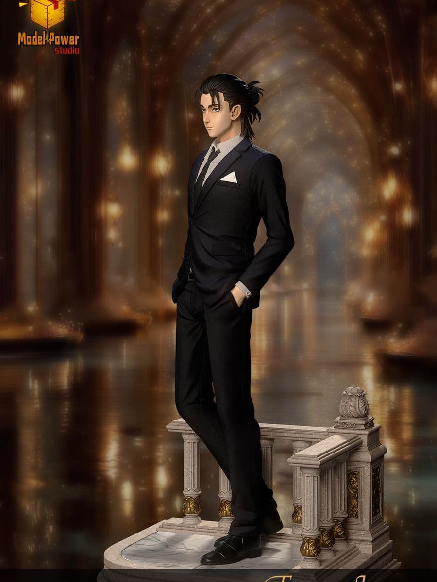Attack on Titan Model Power Studio Eren Jaeger Suit Version