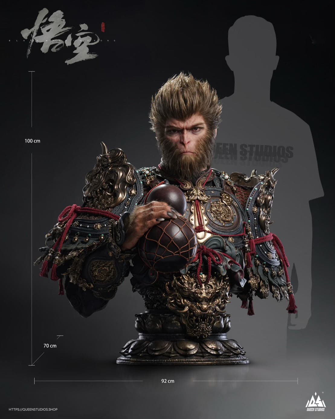 Black Myth WuKong Queen Studios Bust WuKong Licensed