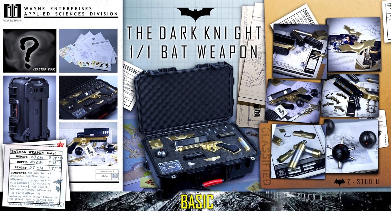 DC Comics Z Studio Batman Weapon Replica Series Volume 2 Christian Bale Edition