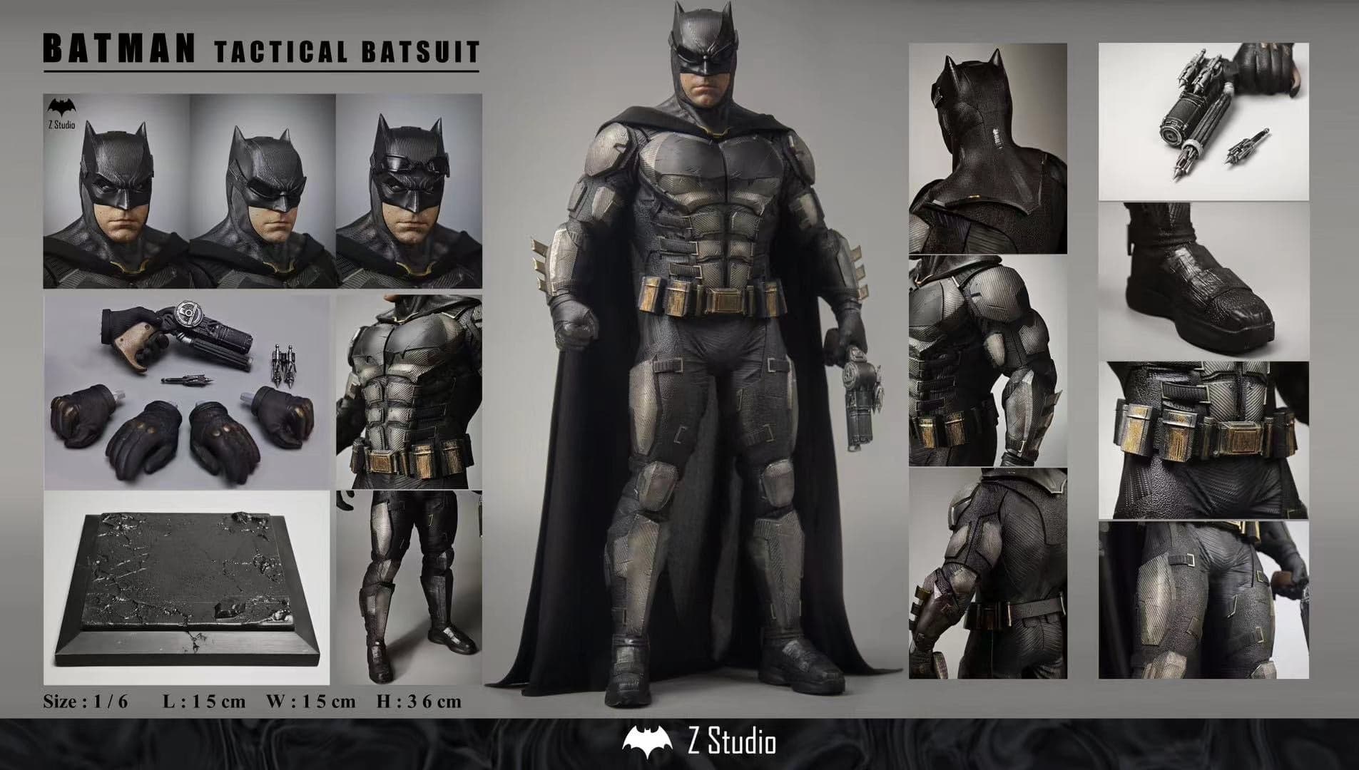 DC Comics Z Studio Batman Trilogy III JL Tactical Chinese Armor