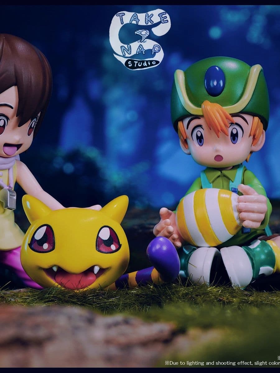 Digimon Take A Nap Studio Kari x Gatomon x Takeru x Tokomon