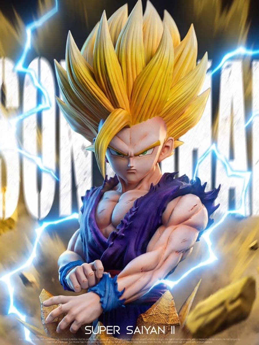 Dragon Ball Kame Kame Cloud Studio Gohan Super Saiyan 2 Bust