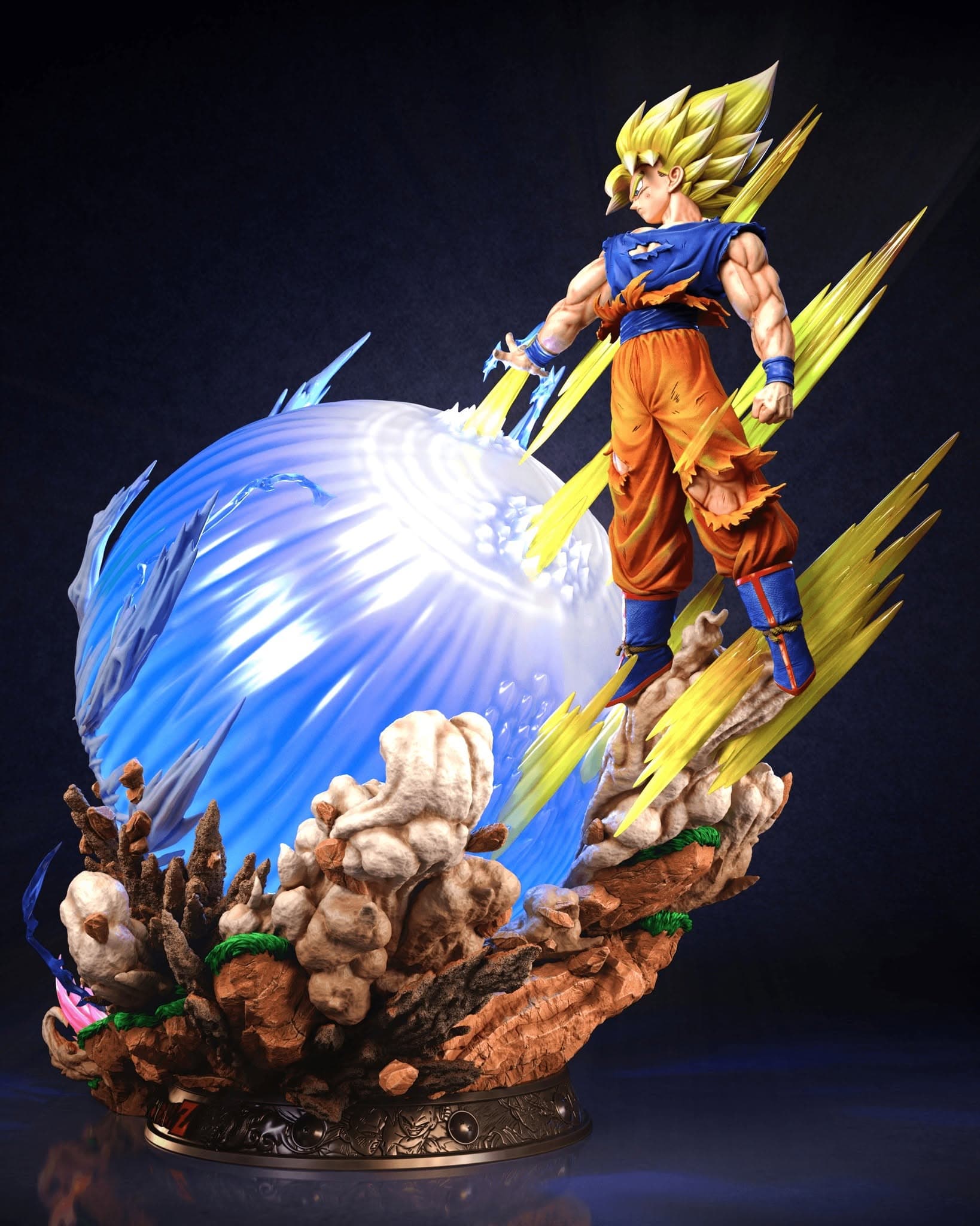 Dragon Ball KD Collectibles Spirit Bomb Triumphant Goku vs Kid Buu