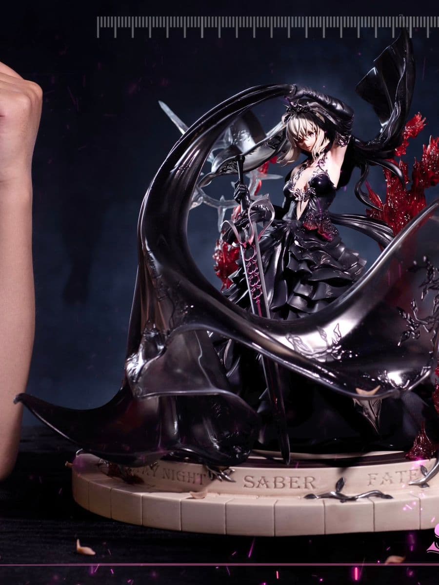 Fate Stay Night Hourglass Studio Black Wedding Dress Ver. Artoria Pendragon Alter Saber