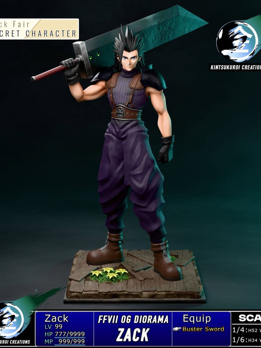 Final Fantasy Kintsukuroi Creations Zack Fair