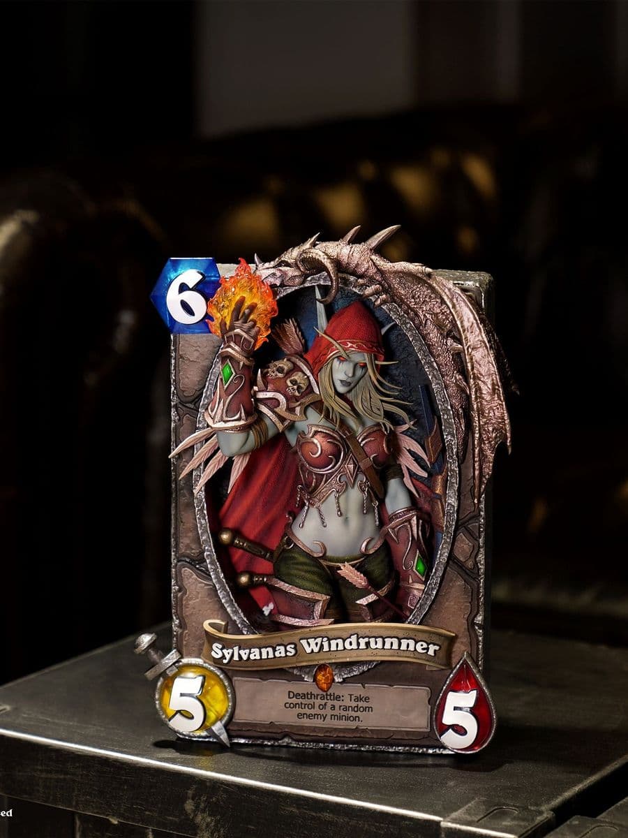 Hearthstone HEX Collectibles Sylvanas Windrunner Card Art Photo Frame Licensed