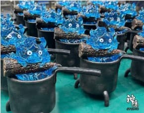 Howls Moving ShenYin Studio Calcifer Blue