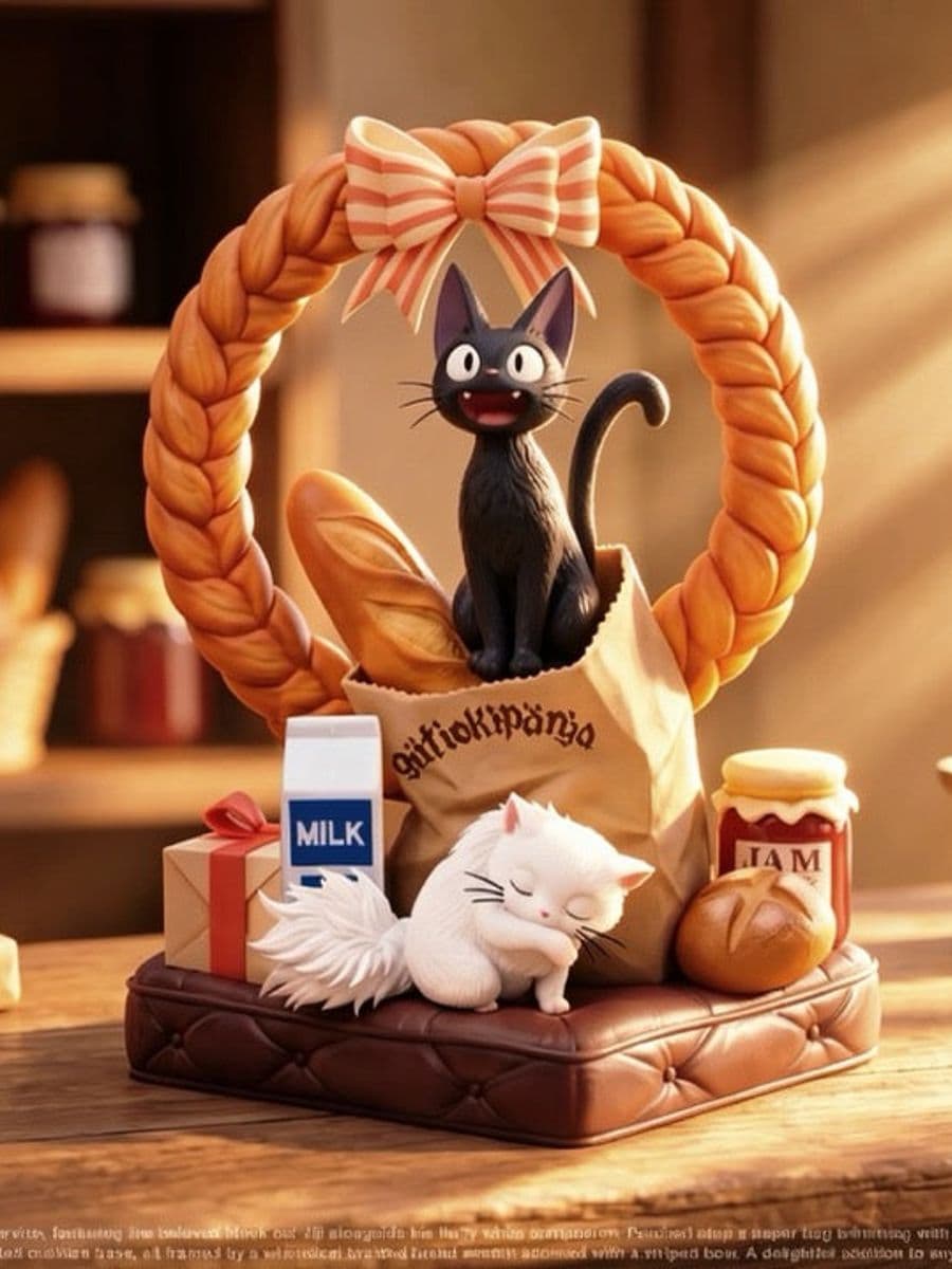 Kikis Delivery Service WuYu Studio Jiji x Lily cat