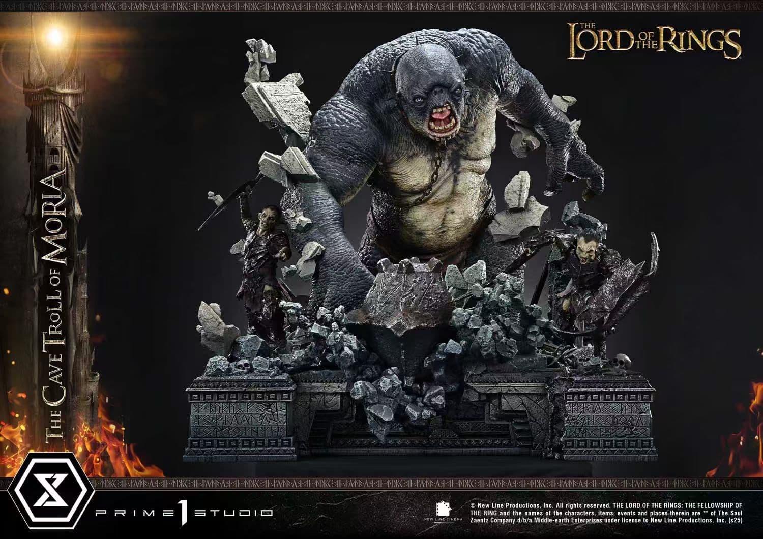 Lord of the Rings Prime 1 Studio Cave Troll of Moria Licensed