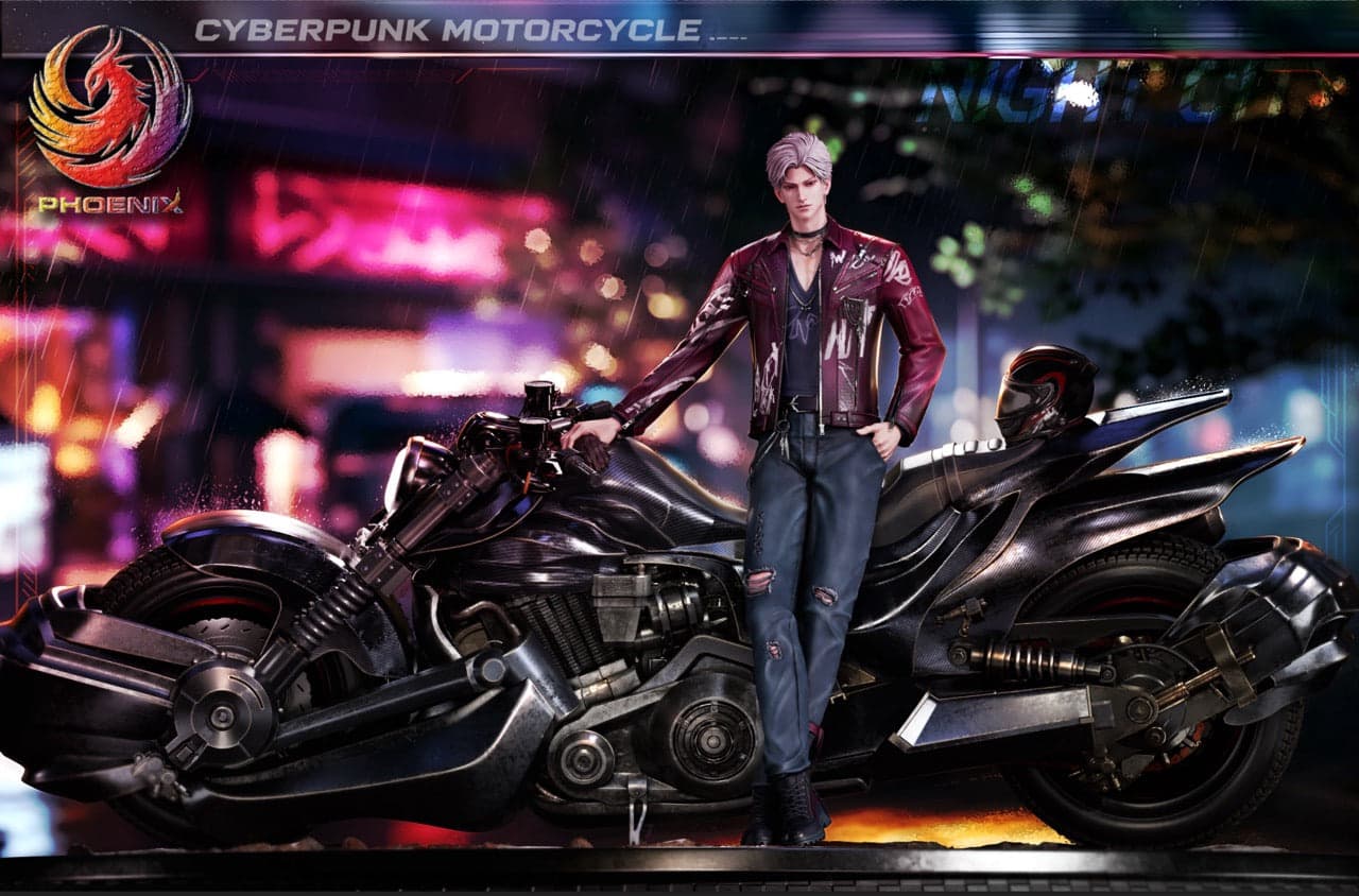 Love and Deepspace Phoenix Studio Sylus Cyberpunk Motorcycle
