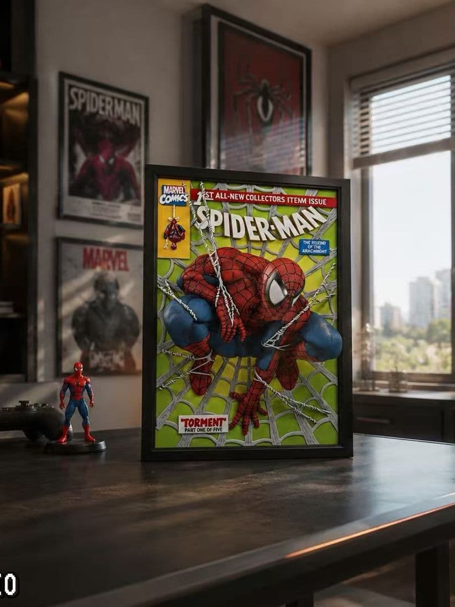 Marvel 3109 Studio Spider-Man Comic Cover 3D Wall Art