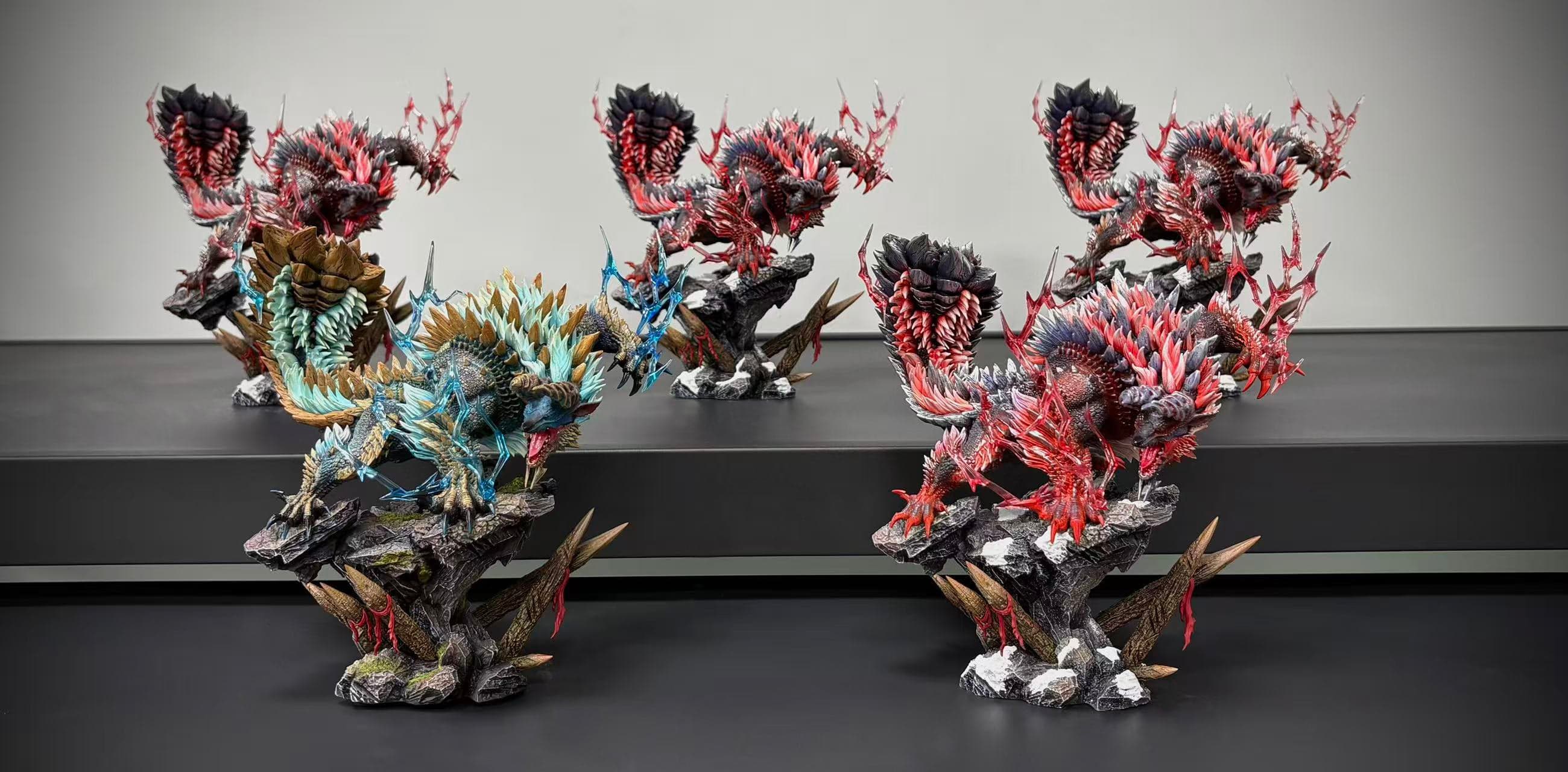 Monster Hunter Dragon Realm Studio Zinogre x Stygian Zinogre