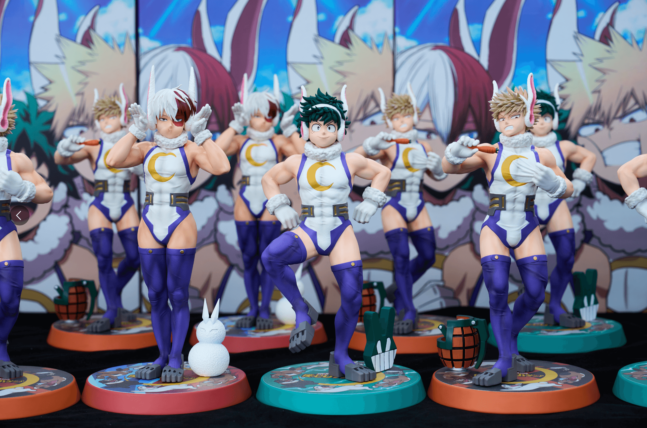 My Hero Academia Weare A Design Studio Midoriya Izuku x Bakugou Katsuki x Todoroki Shoto Mirko Cos
