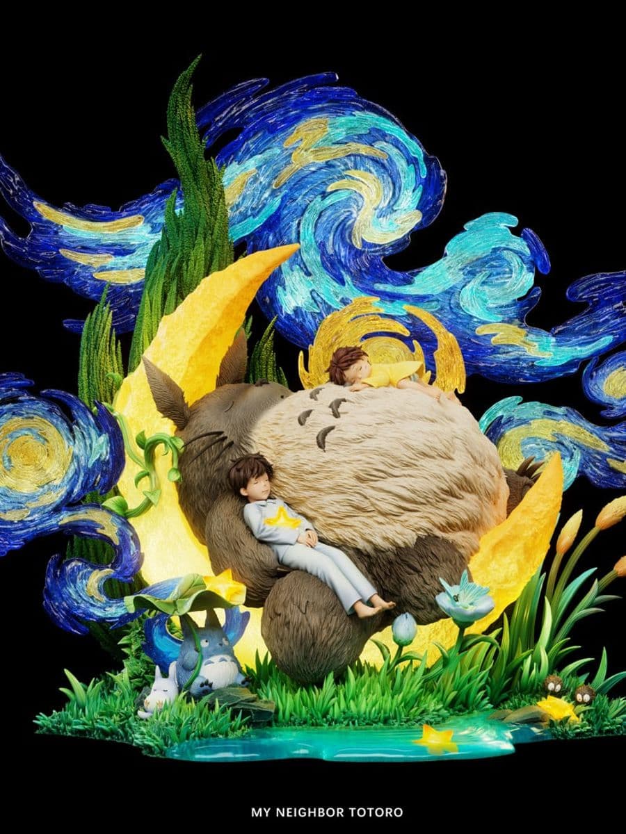 My Neighbor Totoro Raven Studio Totoro Under the Starry Night