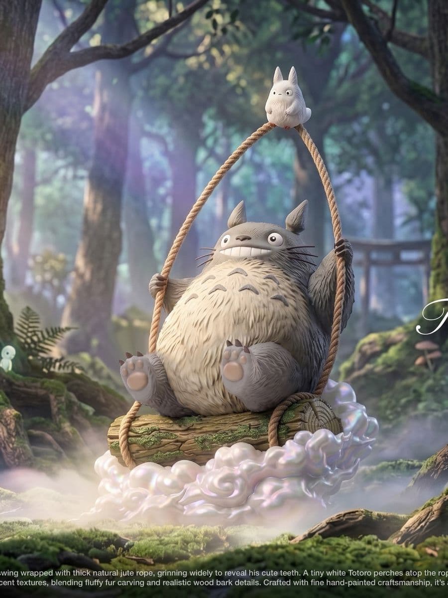 My Neighbor Totoro SenRongFang Studio Totoro on a Swing