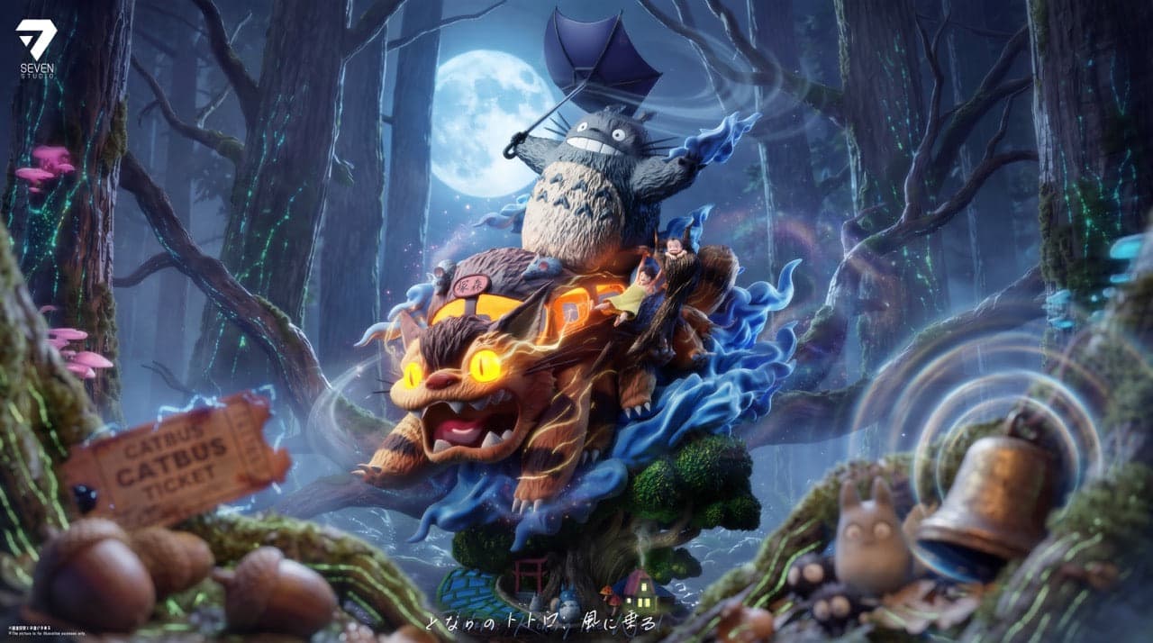 My Neighbor Totoro Seven Studio Totoro Ride The Wind