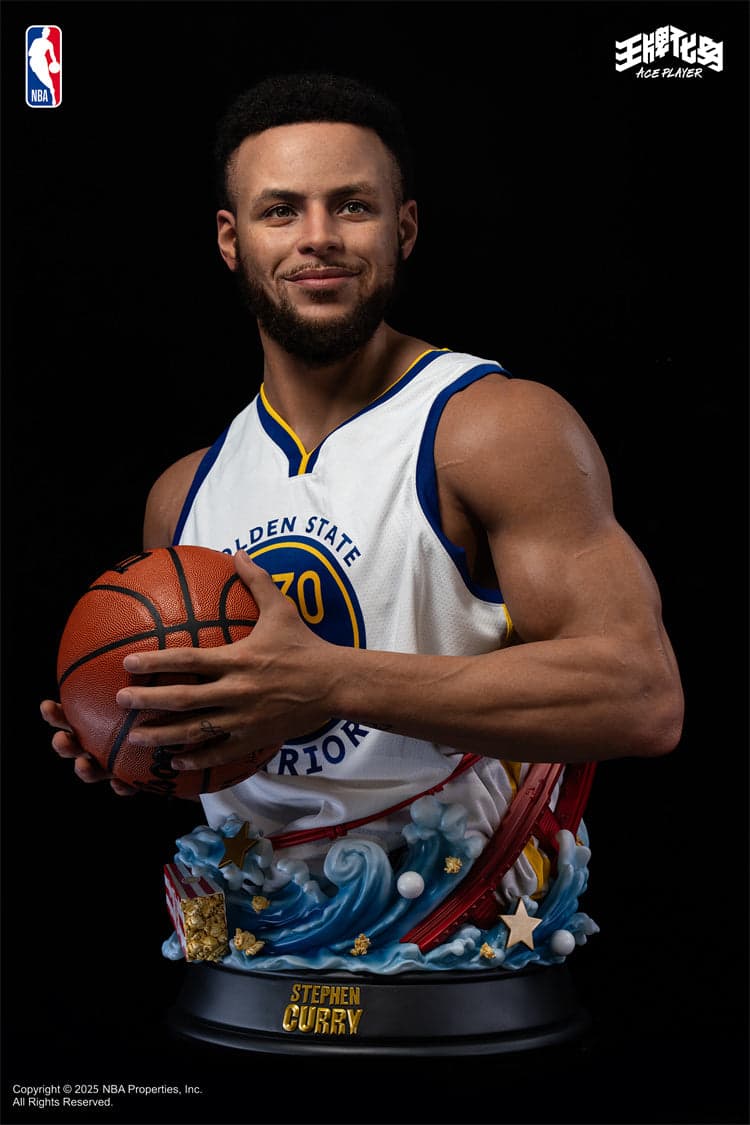 NBA Infinity Studio Stephen Curry Bust Licensed