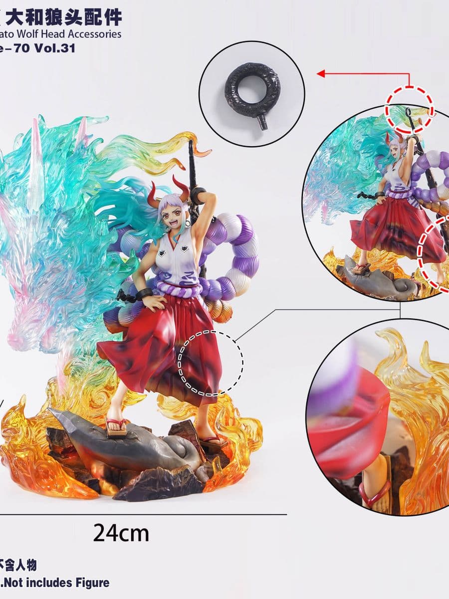 One Piece JacksDo Studio Yamato Wolf Head Accessories
