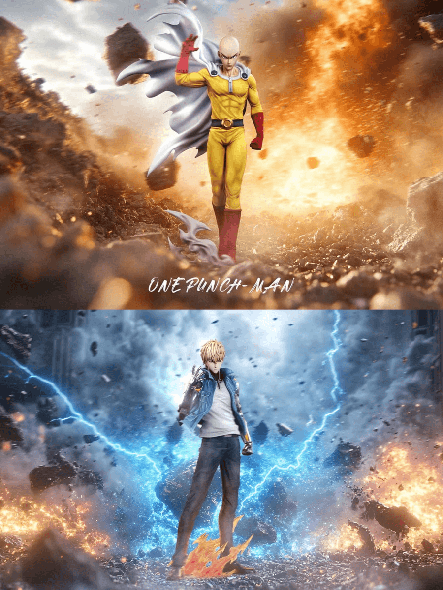 One Punch Man PG Studio Saitama x Genos