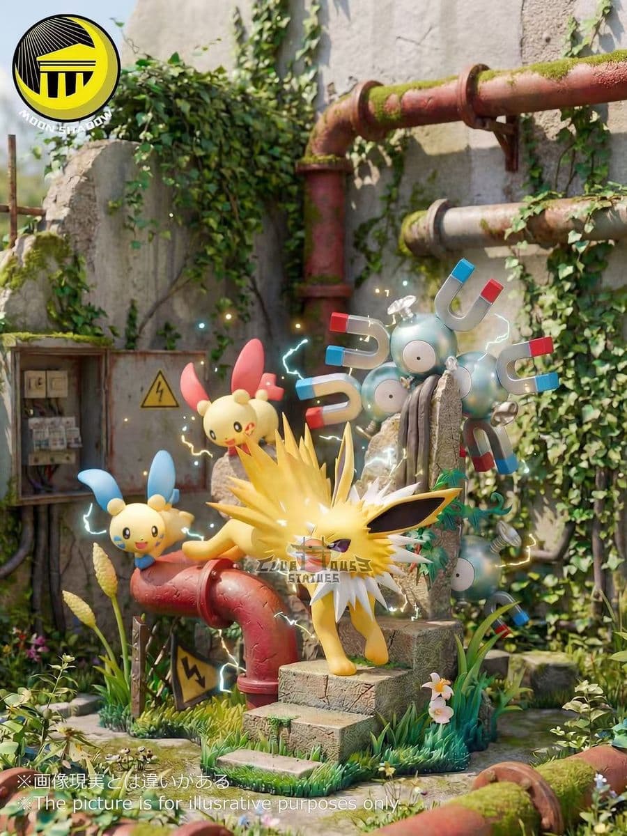 Pokemon Moon Shadow Studio Jolteon Natural Scene Diorama