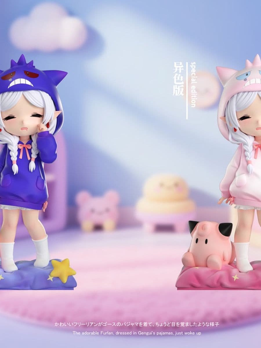 Pokemon x Frieren BUFF Crying Gengar x Pajama Frieren