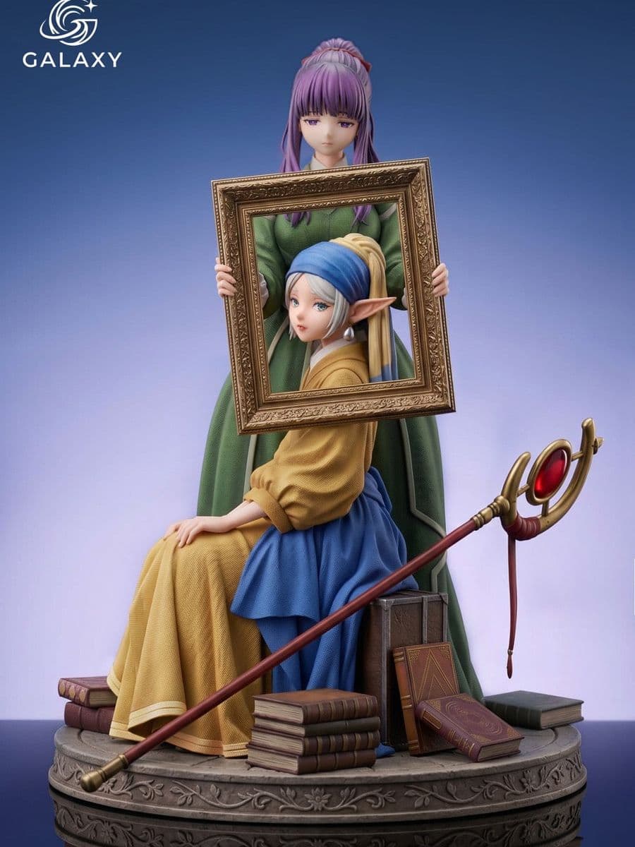Soso no Frieren Galaxy Studio Frieren Wearing A Pearl Earring