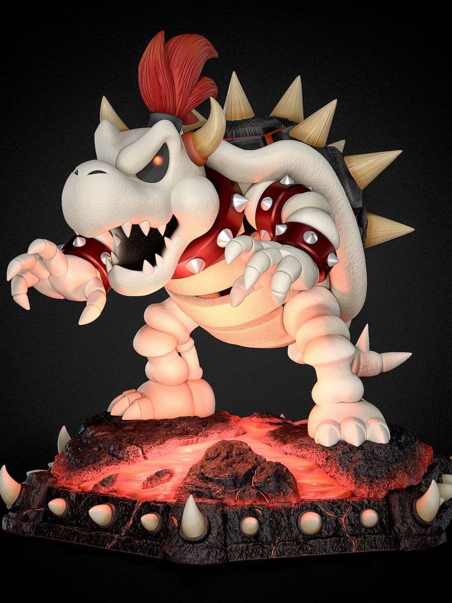 Super Mario Black Swan Collectibles Dry Bowser