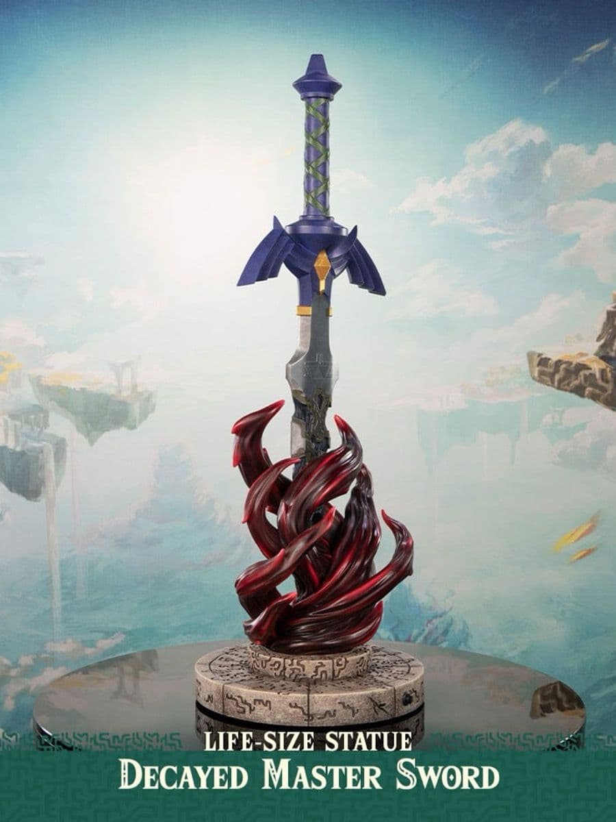 The Legend of Zelda First 4 Figures Tears of the Kingdom Decayed Master Sword Life Size Licensed