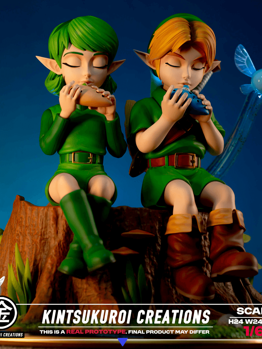 The Legend of Zelda Kintsukuroi Creations Link x Saria Diorama