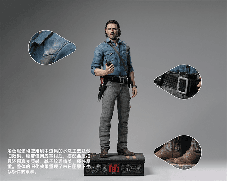 The Walking Dead INART Studio S8 Rick Grimes Licensed