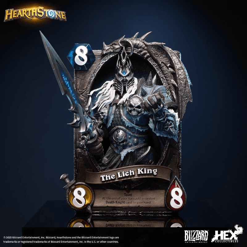 World of Warcraft Blizzard HEX Collectibles Hearthstone Lich King Card Licensed