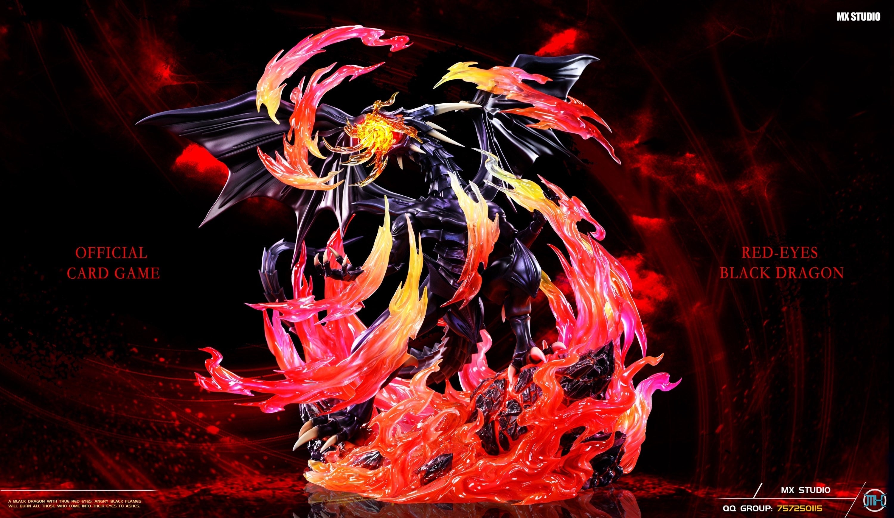 Yu Gi Oh MX Studio Red Eyes Black Dragon