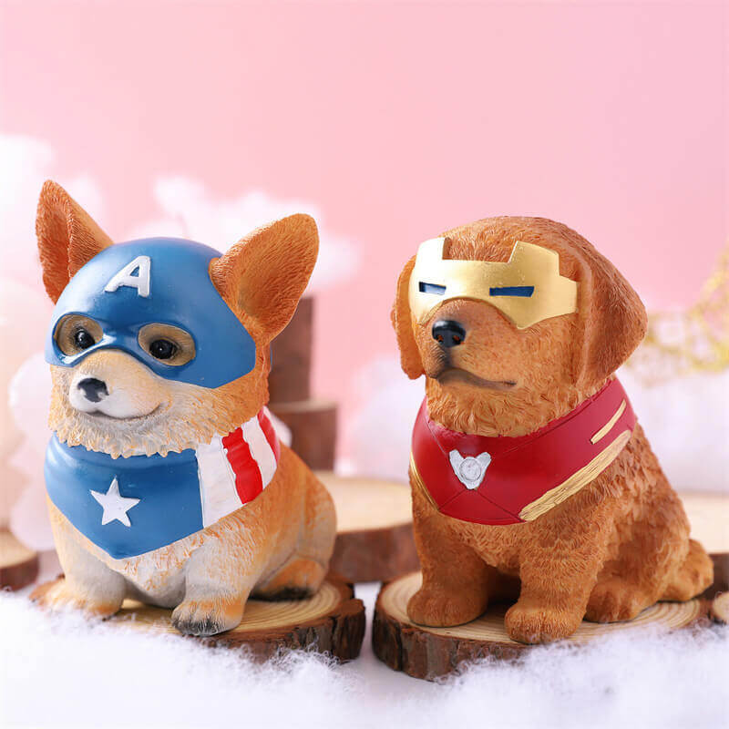 Mô hình cún con siêu anh hùng Avengers: Thanos, Thor, Iron Man, Captain